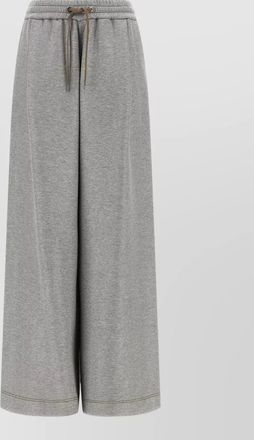 Brunello Cucinelli joggers trousers wide leg side and back pocket
