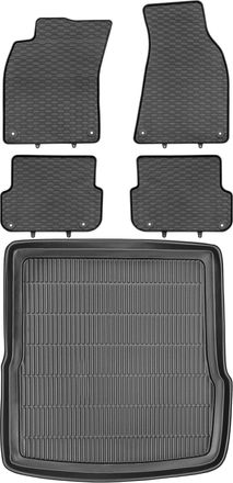 OEM Juego De Alfombrillas De Goma Para Coche Y Maletero Para Audi A6 C6 Kombi (de Junio De 2006 A 2011)
