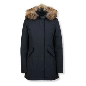 Woolrich Jassen, Dames, Blauw, 2Xl, Katoen, Arctic Raccoon Parka