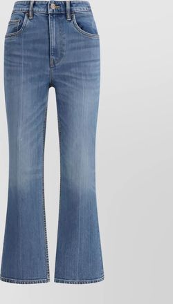 Tory Burch denim cropped flared trousers