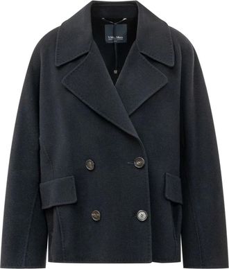 Max Mara Jassen, Dames, Blauw, S, Wol, Smmadele Jas