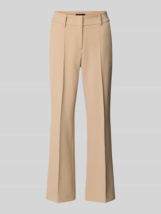 Cambio Cambio Flared Fit Stoffhose mit Viskose-Anteil Modell Farah in Camel, Gr&ouml;&szlig;e 32