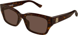 Balenciaga BB0480SK Asian Fit 002 Mens Sunglasses Tortoiseshell Size 56