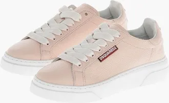 Dsquared2 Textured Leather BUMBER Low-Top Sneakers size 35
