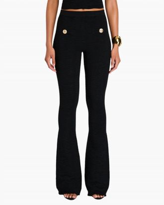 Retrof&ecirc;te Joliet Knit Pant In Metallic Black