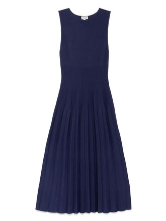 Staud Elyse dress - women - Viscose/Nylon/Elastane - M - Blue