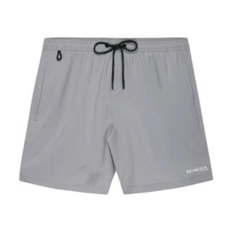 Sundek Beachwear, male, Gray, Size: 3XL Stretch Boardshort with Removable Pouch