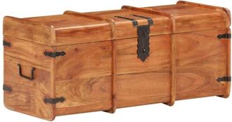 vidaXL Ba&uacute;l De Almacenamiento De Madera Maciza De Acacia 90x40x40 Cm Vidaxl