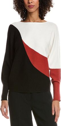 T Tahari Colorblock Dolman Sleeve Sweater