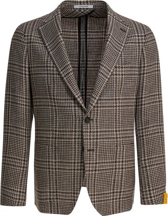 Tagliatore Mens Brown Virgin Wool Blend Jacket - Sage Green - Size EU 50 (Mens)