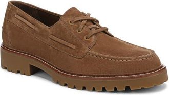 Vince Dillon Lugged Moc Toe Boat Shoe in Elmwood at Nordstrom, Size 10.5