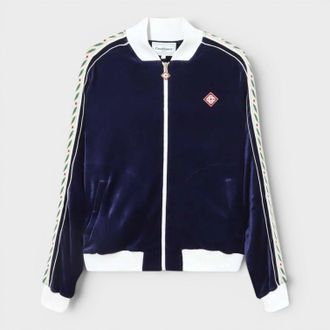 Casablanca Laurel Track Top Marineblauwe Jassen