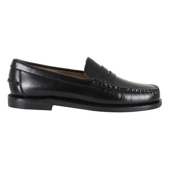 Sebago Loafers, female, Black, Size: 8 1/2 US Classic Dan Moccasin