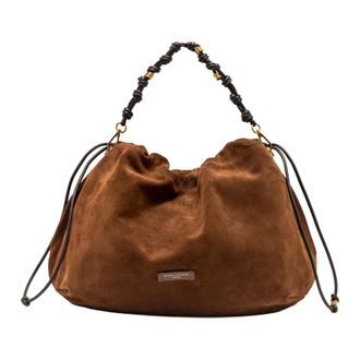 Gianni Chiarini Suede Shoulder Bag - female - Gianni Chiarini - Handbags - Brown - ONE SIZE - Bags