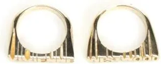 Vivienne Westwood Accessoires, unisex, Geel, S, Essex Ring