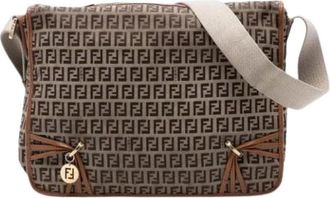 Fendi Borsa a tracolla Pre-owned in tela - - Pre-owned - Donna - Beige - ONE SIZE