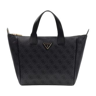 Guess Tote Bags, female, Black, Size: ONE SIZE Helina Top Zip Cosmetic