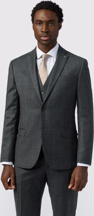 Ted Baker Mens Slim Fit Overcheck Jacket - Grey - Size 50 (Chest)