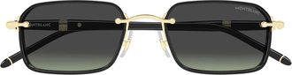 Montblanc Sunglasses Mb0483 S 004 Black/Gray Men
