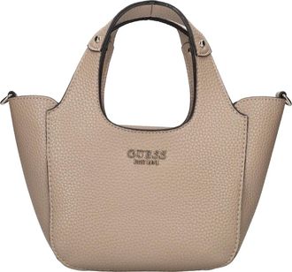 Guess Helina Handbag - Dames - Handtassen - Beige - ONE Size - Leer - Tassen
