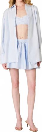 Nia Bea Button Down Shirt In Blue