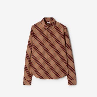 Burberry Relaxed Fit Check Cotton Shirt
