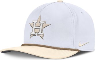 Nike Houston Astros Pro Mens Nike Mens AeroBill MLB Adjustable Hat in White | NB510H38HUS-LZM