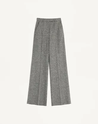 Valentino Natt&eacute; Buttoned Weave Trousers Wo