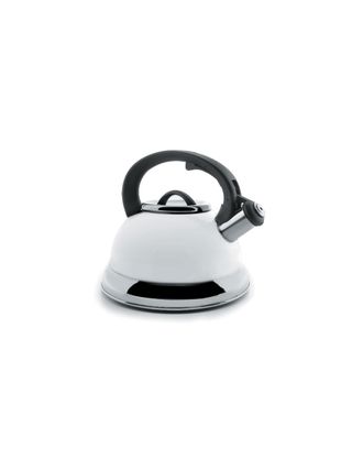 Lacor Hervidor De Agua Con Silbido Lacado En Blanco - 2.5 L - Lacor