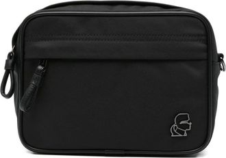 Karl Lagerfeld Tassen, Heren, Zwart, ONE Size, K/Kameo Logo Schoudertas