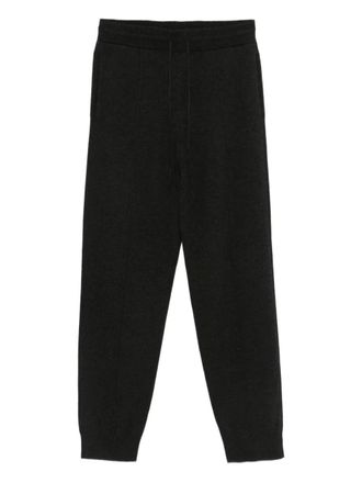 Toteme pintucked track pants - women - RWS Wool/Organic Cotton/Cashmere/Polyamide/Elastane - L - Grey