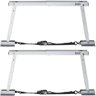 OEM Estabilizador Universal De Parachoques, Para Autocaravanas, Remolques Y Semirremolques, Compacto Y Plegable, Altura Ajustable De 304,8 A 711,2 Mm, 2 U