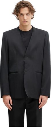 Maison Margiela Blazer de un solo bot&oacute;n - Jackets - Hombre - Negro - M