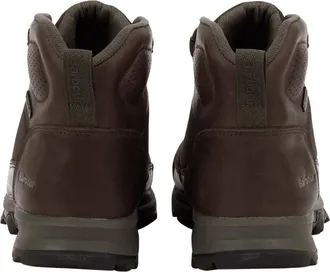 Barbour Mens Malvern Hiker Boots Brown Leather Nylon Rubber