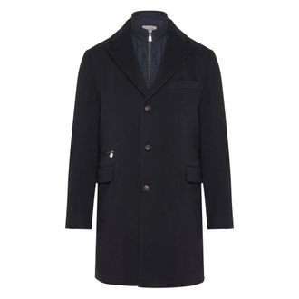 Corneliani Jassen, Heren, Blauw, XL, Wol, Pure wollen jas