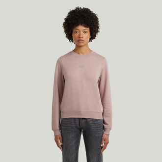 G-Star Center Chest Logo Crew Sweater - Roze - Dames