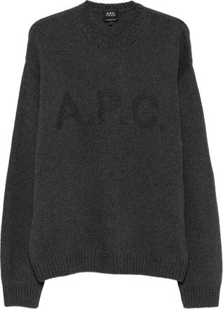 A.P.C. A. p.c. Logo-intarsia Crew-neck Sweater