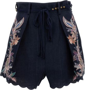 Zimmermann Korte Broeken, Dames, Veelkleurig, M, Katoen, Rhiannon Tuck Short