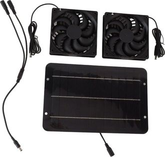 OEM Ventilador Solar De Panel Monocristalino, Kit De Ventilador Solar Port&aacute;til De 10 W Y 6 V, Para Sistema De Ventilaci&oacute;n Y Enfriamiento De Aire De Escape