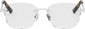 Dior Square Rimless Metal Eyeglasses - Silver