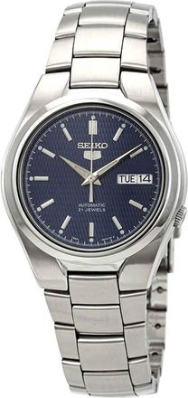 Seiko Series 5 Automatic Blue Textured Dial Mens Watch SNK603