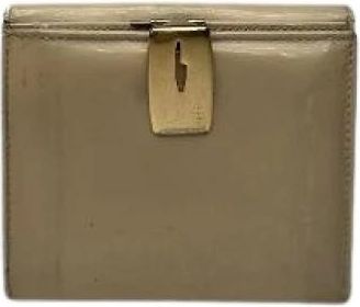 Gucci Pre-owned Wallet - Dames - Vintage Accessoires - Beige - ONE Size - Leer - Vintage