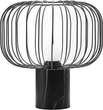 Vente-Unique Vente-unique - Lampada da tavolo con fili d. 26 x h. 26 cm in Metallo Nero - andromaque