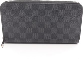 Louis Vuitton Black Damier Graphite Coated Canvas Long Wallet (Bi-Fold) (Pre-Owned)