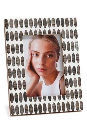 Zodax Sahara 6.5 x 8.5 Photo Frame in White/Beige at Nordstrom Rack