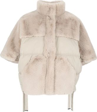 DIEGO M Capa Antigoteo de Micropiuma Acolchada - Jackets - Mujer - Beige - XS