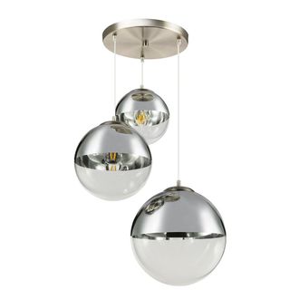 Globo Lighting L&aacute;mpara Colgante - Acero - Varus - Vidrio - &Oslash; 51cm - E27