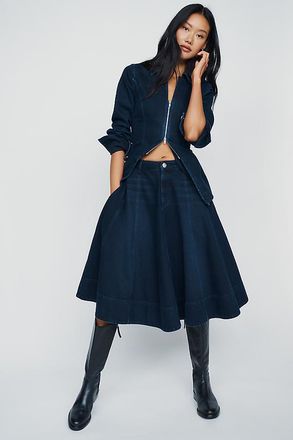 Aligne Lana Denim Midi Skirt
