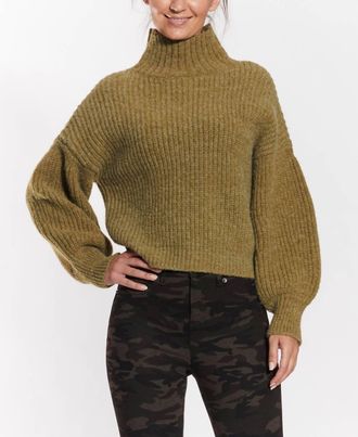OAT New Yor Moss Mock Neck Sweater In Green