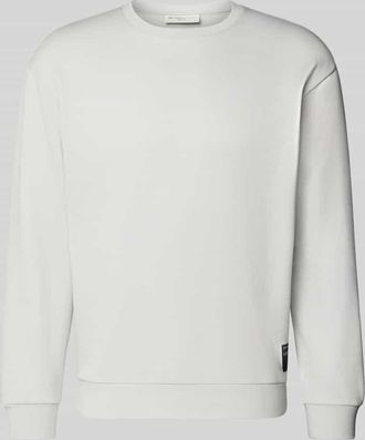 Tom Tailor Denim Regular Fit Sweatshirt aus Baumwoll-Mix in Hellgrau, Größe XXL